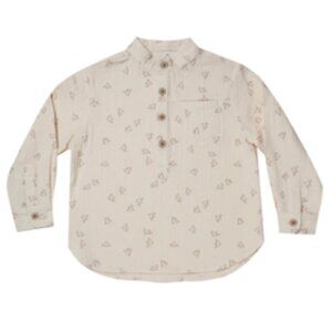 Rylee + Cru long sleeve Mason shirt in Flight -size 6-12M